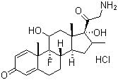 21-Amino-9-fluoro-11,17-dihydroxy-16-methylpregna-1,4-diene-3,20-dione hydrochloride molecular structure (CAS 744254-10-2)