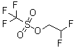 2,2-二氟乙基三氟甲烷磺酸酯分子结构 (CAS 74427-22-8)