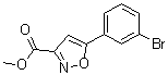 5-(3-Bromophenyl)isoxazole-3-carboxylic acid methyl ester molecular structure (CAS 745078-74-4)