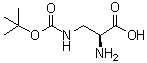 structure of CAS# 74536-29-1, 3-[[(1,1-Dimethylethoxy)carbonyl]amino]-L-alanine