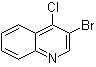 3-溴-4-氯喹啉分子结构 (CAS 74575-17-0)