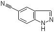 structure of CAS# 74626-47-4, 1H-Indazole-5-carbonitrile