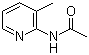 structure of CAS# 7463-30-1, 2-Acetamido-3-picoline;N-(3-Methylpyridin-2-yl)acetamide