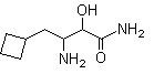3-氨基-3-环丁基甲基-2-羟基丙酰胺分子结构 (CAS 746598-16-3)