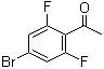 结构式 CAS# 746630-34-2, 1-(4-溴-2,6-二氟苯基)乙酮