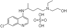 硫酸羟基氯喹分子结构 (CAS 747-36-4)