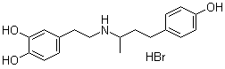 Dobutamine hydrobromide molecular structure (CAS 74753-15-4)