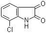 structure of CAS# 7477-63-6, 7-Chloroisatin;7-Chloro-1H-indole-2,3-dione; 7-Chloro-2,3-dihydro-1H-indole-2,3-dione; 7-Chloroindoline-2,3-dione