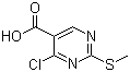 structure of CAS# 74840-34-9, 4-Chloro-2-(methylthio)-5-pyrimidinecarboxylic acid