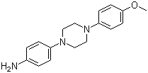 structure of CAS# 74852-62-3, 1-(4-Aminophenyl)-4-(4-methoxyphenyl)piperazine
