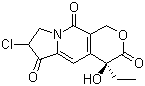 (4S)-7-Chloro-4-ethyl-4-hydroxy-7,8-dihydro-1H-pyrano[3,4-f]indolizine-3,6,10(4H)-trione molecular structure (CAS 748799-31-7)