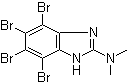 2-Dimethylamino-4,5,6,7-tetrabromobenzimidazole molecular structure (CAS 749234-11-5)