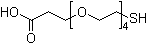 1-Mercapto-3,6,9,12-tetraoxapentadecan-15-oic acid molecular structure (CAS 749247-06-1)