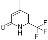 结构式 CAS# 749256-84-6, 4-甲基-6-(三氟甲基)吡啶-2(1H)-酮