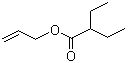 2-乙基丁酸烯丙酯分子结构 (CAS 7493-69-8)
