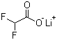 二氟乙酸锂分子结构 (CAS 74956-94-8)