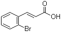 结构式 CAS# 7499-56-1, 2-溴肉桂酸; 2-溴苯丙烯酸
