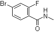 4-Bromo-2-fluoro-N-methylbenzamide molecular structure (CAS 749927-69-3)
