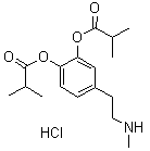 Ibopamine hydrochloride molecular structure (CAS 75011-65-3)