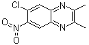 6-氯-2,3-二甲基-7-硝基喹喔啉分子结构 (CAS 7502-18-3)