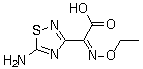 (Z)-5-Amino-alpha-(ethoxyimino)-1,2,4-thiadiazole-3-acetic acid molecular structure (CAS 75028-24-9)