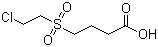 4-(2-Chloroethylsulfonyl)butanoic acid molecular structure (CAS 75055-25-3)
