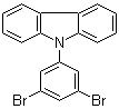 结构式 CAS# 750573-26-3, 9-(3,5-二溴苯基)-9H-咔唑