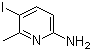 2-Amino-5-iodo-6-methylpyridine molecular structure (CAS 75073-11-9)