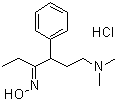 6-(二甲基氨基)-4-苯基-3-己酮肟单盐酸盐分子结构 (CAS 7512-07-4)