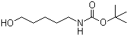 (5-羟基戊基)氨基甲酸叔丁酯分子结构 (CAS 75178-90-4)