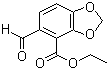 5-Formylbenzo[1,3]dioxole-4-carboxylic acid ethyl ester molecular structure (CAS 75267-17-3)