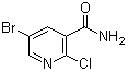 结构式 CAS# 75291-85-9, 5-溴-2-氯烟酰胺