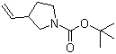 1-Boc-3-乙烯基吡咯烷分子结构 (CAS 753015-96-2)