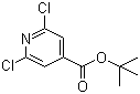 structure of CAS# 75308-46-2, tert-Butyl 2,6-dichloroisonicotinate;tert-Butyl 2,6-dichloro-4-pyridinecarboxylate; 2,6-Dichloroisonicotinic acid tert-butyl ester; 2,6-Dichloro-4-pyridinecarboxylic acid 1,1-dimethylethyl ester