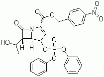 p-Nitrobenzyl (5R,6S)-2-(diphenylphosphoryloxy)-6-((1R)-1-hydroxyethyl)carbapen-2-em-3-carboxylate molecular structure (CAS 75321-08-3)