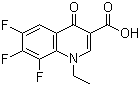 1-Ethyl-6,7,8-trifluoro-4-oxo-1,4-dihydroquinoline-3-carboxylic acid molecular structure (CAS 75338-42-0)