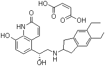 Indacaterol maleate molecular structure (CAS 753498-25-8)