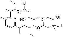 5-O-alpha-L-碳霉糖基泰乐内酯分子结构 (CAS 75399-55-2)