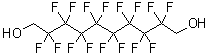 structure of CAS# 754-96-1, 2,2,3,3,4,4,5,5,6,6,7,7,8,8,9,9-Hexadecafluoro-1,10-decanediol;1,8-Dimethylol perfluorooctane; 1H,1H,10H,10H-Perfluoro-1,10-decanediol