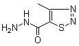 structure of CAS# 75423-15-3, 4-Methyl-1,2,3-thiadiazole-5-carbohydrazide;4-Methyl-1,2,3-thiadiazole-5-carboxylic acid hydrazide