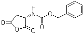 N-[(3R)-四氢-2,5-二氧代-3-呋喃基]氨基甲酸苄酯分子结构 (CAS 75443-62-8)