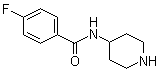 structure of CAS# 75484-39-8, 4-(4-Fluorobenzamido)piperidine;4-[N-(4-Fluorobenzoyl)amino]piperidine