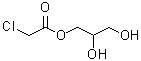 (±)-2,3-二羟基丙基氯乙酸酯分子结构 (CAS 75508-30-4)