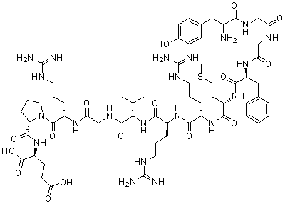 牛肾上腺髓质十二肽分子结构 (CAS 75513-71-2)
