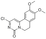 2-Chloro-6,7-dihydro-9,10-dimethoxy-4H-pyrimido[6,1-a]isoquinolin-4-one molecular structure (CAS 75535-96-5)