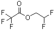2,2-二氟乙基三氟乙酸酯分子结构 (CAS 7556-84-5)