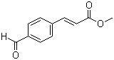 structure of CAS# 7560-50-1, Methyl 4-formylcinnamate;3-(4-Formylphenyl)acrylic acid methyl ester; Methyl 3-(4-formylphenyl)acrylate; Methyl p-formylcinnamate