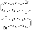 (R)-3,3'-Dibromo-2,2'-dimethoxy-1,1'-binaphthyl molecular structure (CAS 75640-69-6)