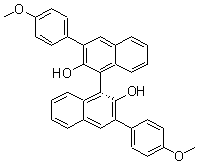 (1R)-3,3'-Bis(4-methoxyphenyl)[1,1'-binaphthalene]-2,2'-diol molecular structure (CAS 756491-51-7)