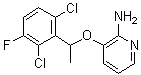 [3-[1-(2,6-二氯-3-氟苯基)乙氧基]吡啶-2-基]胺分子结构 (CAS 756520-67-9)